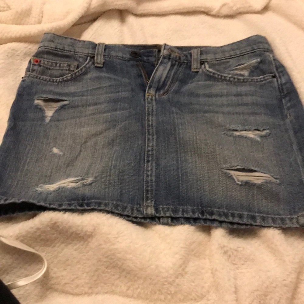 Joe’s Jeans. Distressed mini skirt